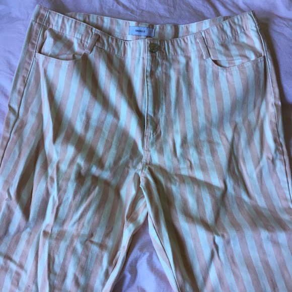 Pink and White Stripped Pants NWOT - Picture 6 of 9